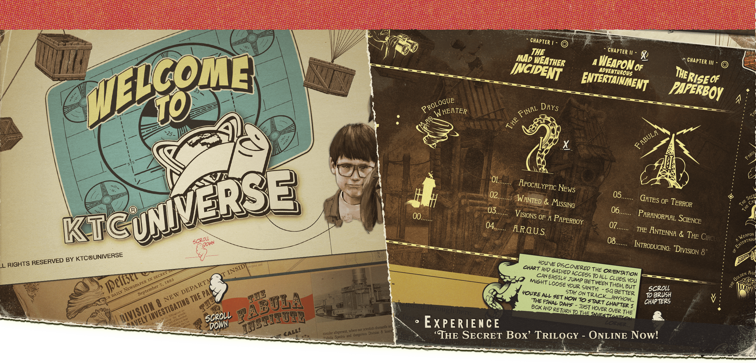 Welcome to KTC Universe - Experience The Secret Box' Trilogy - online now